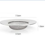 2 PCS Edelstahl Badewanne Hair Catcher Stopper Duschablaufloch Filter Metall Waschbecken Sieb – Bild 6