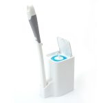 Einweg-Toilettenbürste, langer Griff, Reinigungsbürste mit Sockel, hängendes Toilettenbürstenset, Disposable Toilet Brush