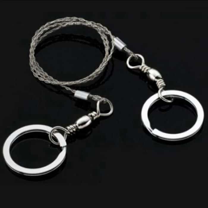 Tragbare Edelstahldraht Überleben im Freien Selbstverteidigung Kettensägen Handsäge Bund Werkzeug – Bild 3