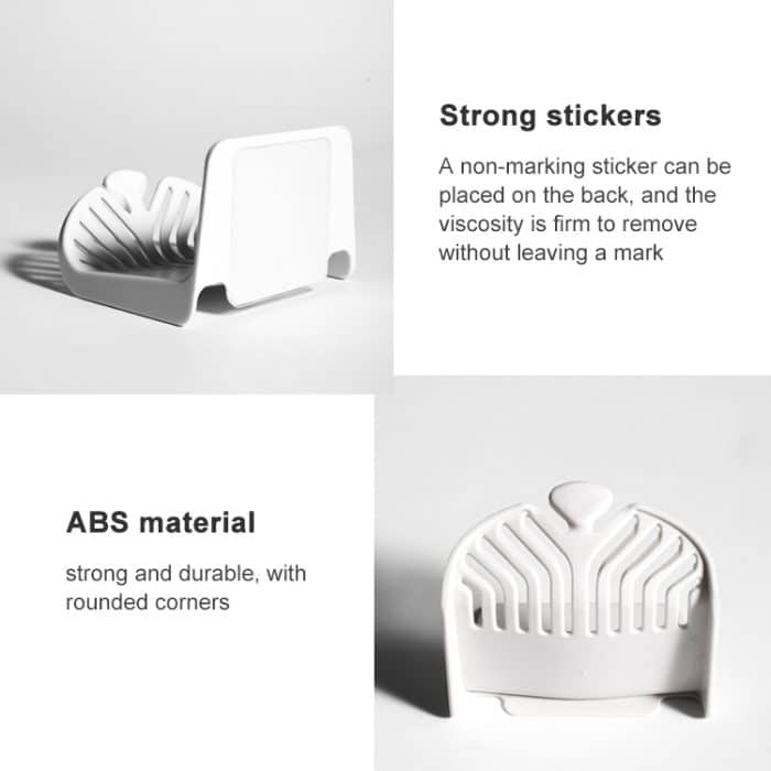 5 PCS Haushalt Wand-Seifenschale Toilette Seife Einfache Wasserfilter Rack – Bild 4