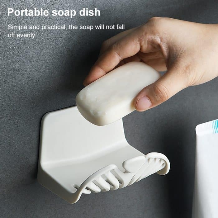5 PCS Haushalt Wand-Seifenschale Toilette Seife Einfache Wasserfilter Rack – Bild 5