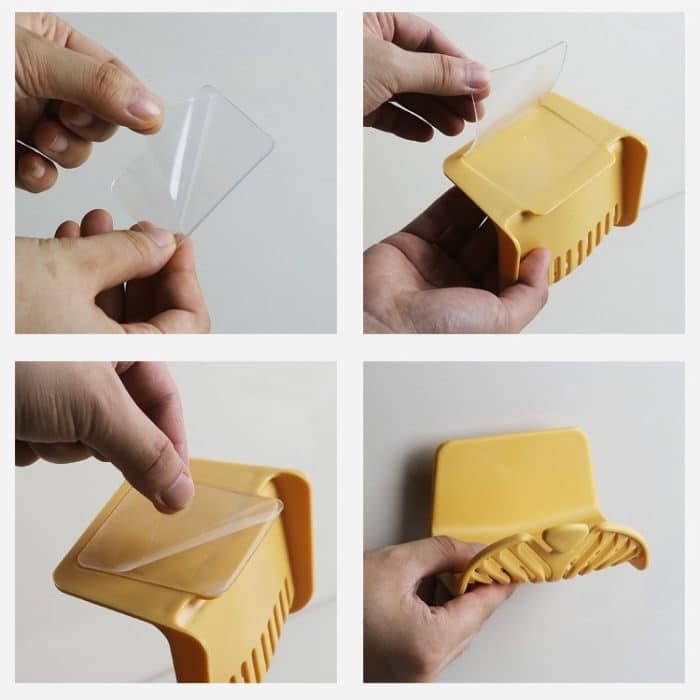 5 PCS Haushalt Wand-Seifenschale Toilette Seife Einfache Wasserfilter Rack – Bild 9