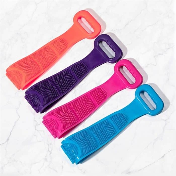 Silikon-Massage-Zuggurt-Badebürste, kraftvolles Peeling-Reibbad-Artefakt – Bild 2