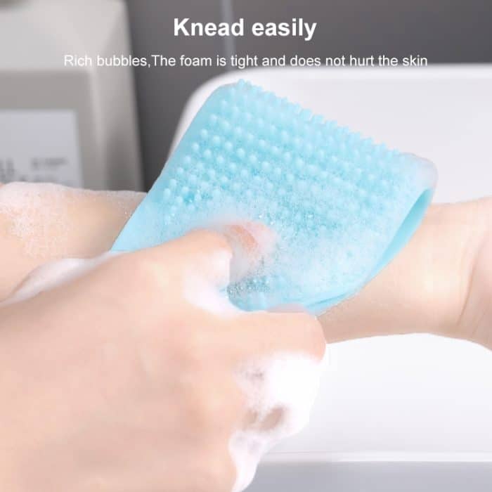 Silikon-Massage-Zuggurt-Badebürste, kraftvolles Peeling-Reibbad-Artefakt – Bild 8