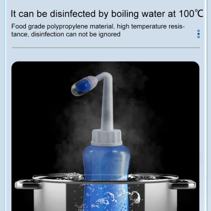 Nasenwaschsystem Sinusallergien Linderung Nasendruck Spülen Neti Topf – Bild 4