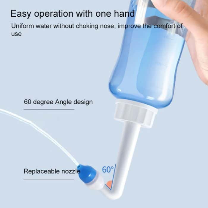 Nasenwaschsystem Sinusallergien Linderung Nasendruck Spülen Neti Topf – Bild 5