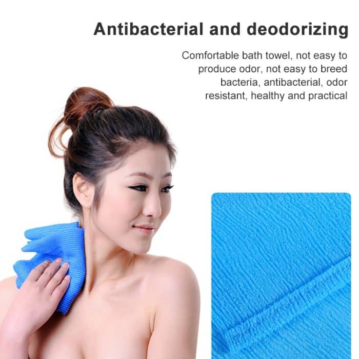 2 PCS Lange Nylon Mesh Bad Dusche Körper Waschen Sauber Peeling Puff Schrubben Handtuch Tuch Wäscher Körper Gesicht Waschen reinigung Handtuch – Bild 6