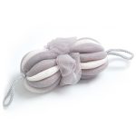 Badekugel zum Reiben des Badetuchs mit langem Schaumnetz, Badebürste
