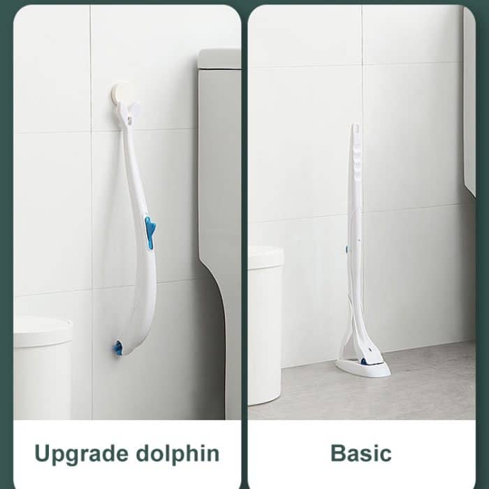 Einweg-Toilettenbürste, Haushalts-Toilettenbürste mit Reinigungsmittel, Splicing, Dolphin, Replacement Core – Bild 9