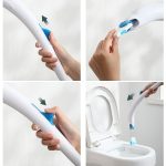 Einweg-Toilettenbürste, Haushalts-Toilettenbürste mit Reinigungsmittel, Splicing, Dolphin, Replacement Core – Bild 10