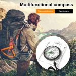 Professionelle Mini-Kompass-Kartenmaßstab Lineal Multifunktionsausrüstung Outdoor Wandern Camping Überleben – Bild 6
