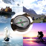 Tragbares klappbares Army Green Lens Compass Multifunktions-Mini-Camping-Kletterwerkzeug für den Außenbereich – Bild 3