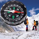10 Stück tragbarer Mini-Präzisionskompass, praktischer Leitfaden für Camping, Wandern, Navigation im Norden, Survival-Knopf-Design-Kompass, 45mm – Bild 7