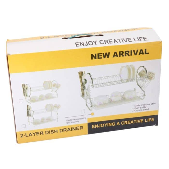 2-stufiger Küchen-Geschirrtrockner, Abtropfgestell und Besteckhalter, Cultery Holder – Bild 6