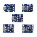 5 PCS TP4056 Ladeplatinenmodul Micro-USB-Schnittstellenmikrofon USB für 1A-Lithiumbatterie