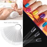 3 Set fächerförmige Nagelform Swatch Nagellack Farbkarte Nail Art Display Board – Bild 7