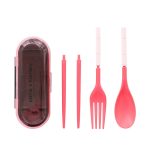 2 PCS Mini Outdoor Tragbare Reise Sets Candy Farbe Klapp Abendessen Set Student Kinder Küche Werkzeug – Bild 5