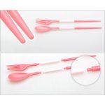 2 PCS Mini Outdoor Tragbare Reise Sets Candy Farbe Klapp Abendessen Set Student Kinder Küche Werkzeug – Bild 8