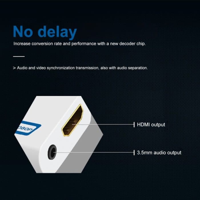 Plug and Play Wii zum HDMI 1080P-Konverter-Adapter Wii 2 HDMI 3,5-mm-Audio-Box Wii-Link für Nintendo Wii – Bild 7