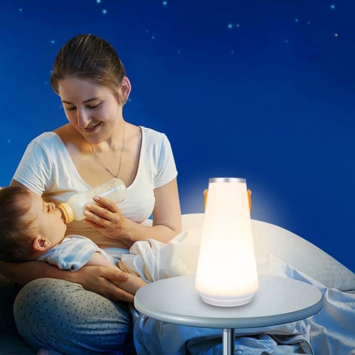 Tragbarer Touch-Schalter Wiederaufladbare LED-Tischlampe Camping-Notnachtlicht für den Außenbereich mit Griff – Bild 7