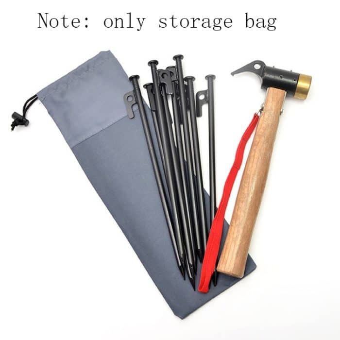10 PCS 30cm Outdoor Camping Ground Nagel Aufbewahrungstasche Verdicktes Oxford Stoffzelt Winddichte Seilschnalle Finishing Bag – Bild 3