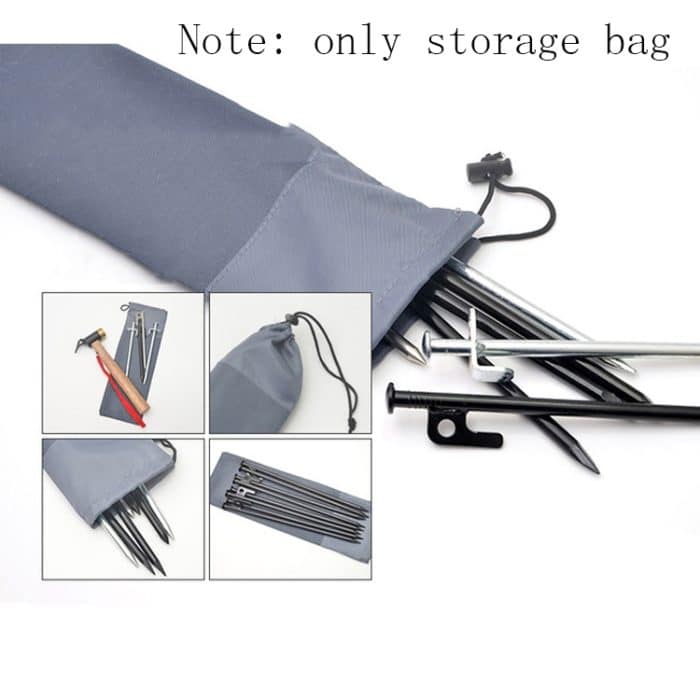 10 PCS 30cm Outdoor Camping Ground Nagel Aufbewahrungstasche Verdicktes Oxford Stoffzelt Winddichte Seilschnalle Finishing Bag – Bild 4