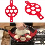 Pancake Maker Nonstick Cooking Tool Round Heart Egg Cooker Pan Eggs MoldMöbel & Wohnen, Kochen & Genießen, Küchenhelfer!, Four square Shape – Bild 5