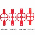 Pancake Maker Nonstick Cooking Tool Round Heart Egg Cooker Pan Eggs MoldMöbel & Wohnen, Kochen & Genießen, Küchenhelfer!, Four square Shape – Bild 7