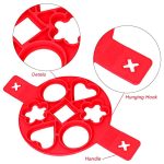 Anpro Antihaft-Kochwerkzeug, Eierring-Hersteller, Eier-Silikonform, Pfannkuchen-Käse-Ei-Kocher, Pfanne, Flip-Küche, Backzubehör, Multiple shapes – Bild 3