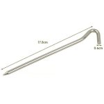10 Stück Zeltheringe Aluminiumlegierung Zeltnagel Zeltpfahlnägel Ground Pin Camping Wandern Outdoor Tool aufblasbares Zelt Zubehör – Bild 2