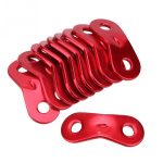 50 Stück Outdoor Camping Aluminiumlegierung Schnurläufer Seilspanner Zelt Abspannleine Seilspanner, Aluminum alloy buckle