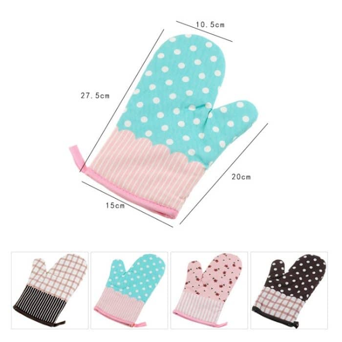 2 Stück Wärmedämmhandschuhe für Mikrowelle, verdickte, hochtemperaturbeständige Anti-Verbrühungs-Küchen-Backhandschuhe, 2 PCS – Bild 2