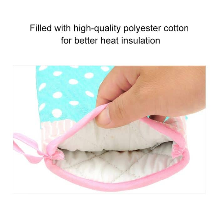 2 Stück Wärmedämmhandschuhe für Mikrowelle, verdickte, hochtemperaturbeständige Anti-Verbrühungs-Küchen-Backhandschuhe, 2 PCS – Bild 3