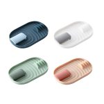 Küchenspatel, Topfdeckelregal, Küchenutensilien-Kunststoff-Aufbewahrungsregal, zufällige Farblieferung – Bild 2