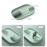 Küchenspatel, Topfdeckelregal, Küchenutensilien-Kunststoff-Aufbewahrungsregal, zufällige Farblieferung – Bild 3