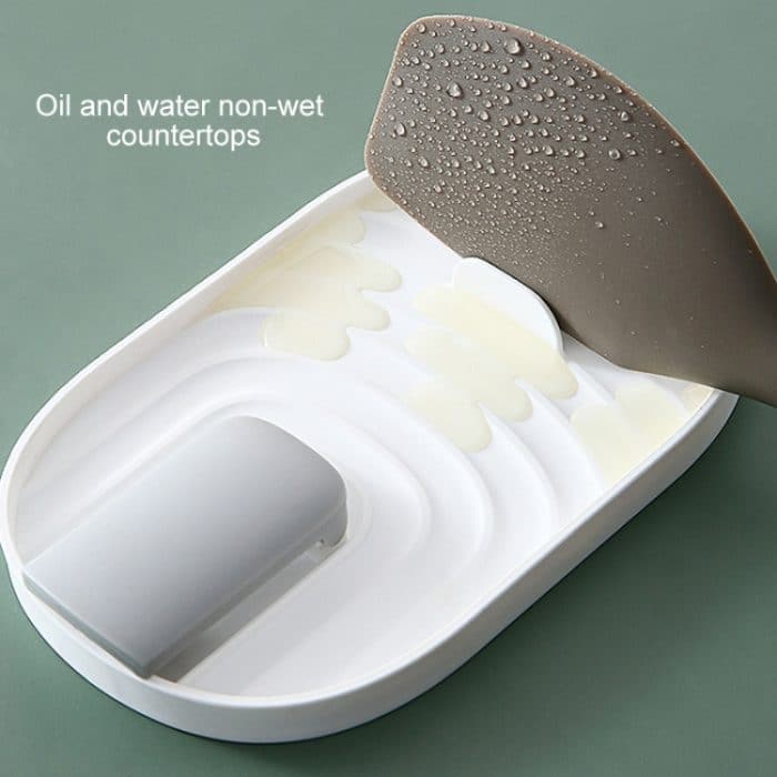 Küchenspatel, Topfdeckelregal, Küchenutensilien-Kunststoff-Aufbewahrungsregal, zufällige Farblieferung – Bild 6