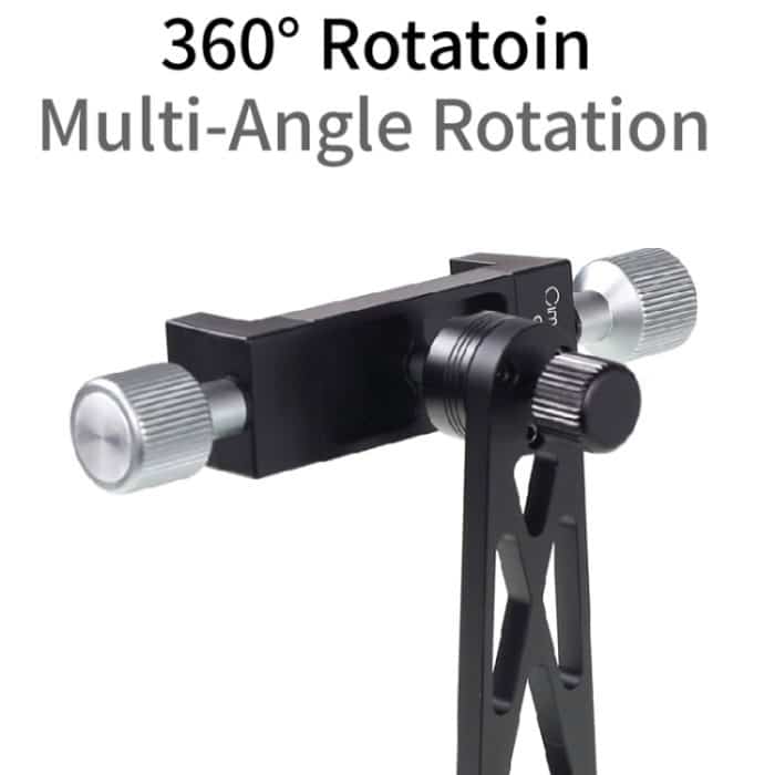 CP-3 Drehen des Ganzmetall-Stativ-Befestigungsclips Handy Live Brackt für 4,5-7,3-Zoll-Telefone – Bild 7