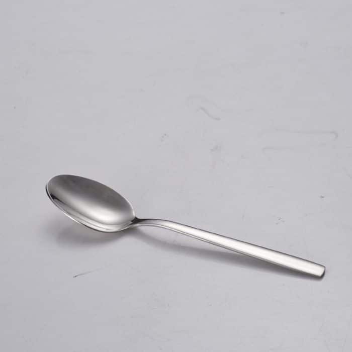 2 PCS Edelstahl Langstiel Eislöffel Suppenlöffel Kaffeedessert Western Food Spoon – Bild 2