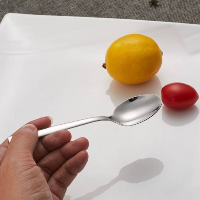 2 PCS Edelstahl Langstiel Eislöffel Suppenlöffel Kaffeedessert Western Food Spoon – Bild 3