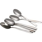 2 PCS Edelstahl Langstiel Eislöffel Suppenlöffel Kaffeedessert Western Food Spoon – Bild 7