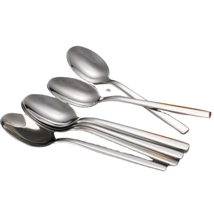 2 PCS Edelstahl Langstiel Eislöffel Suppenlöffel Kaffeedessert Western Food Spoon – Bild 7