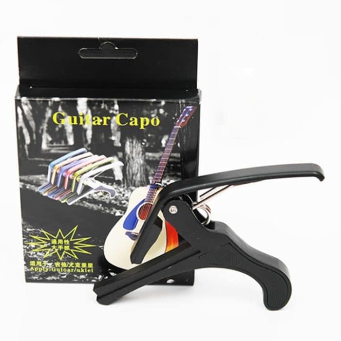 Kunststoff-Gitarren-Kapodaster für 6-saitige Akustik-Klassiker-E-Gitarre, Stimmklemme, Musikinstrumenten-Zubehör, Plastic Guitar Capo – Bild 3