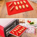 2 Stück Silikon-Multifunktions-BBQ-Pizza-Matte, multifunktionales Tischset, Grillmatte, Mikrowellen-Backmatte, Silicone Baking Mat – Bild 8