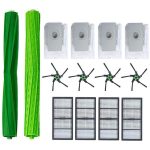 Roboter-Kehrbürste + Hippa + Seitenbürste + Staubbeutel-Set für IROBOT ROOMBA S9 S9+, 14 PCS/Set