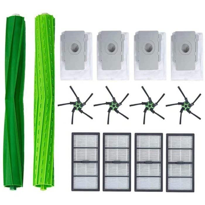 TBD053252901A.jpg Roboter-Kehrbürste + Hippa + Seitenbürste + Staubbeutel-Set für IROBOT ROOMBA S9 S9+, 14 PCS/Set – Bild 1