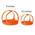 2 Stück Silikon-Dampfgarer, Eierkocher, Silikon-Dampfkorb, 8 Inches, 6.5 Inches – Bild 3