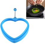10 Stück herzförmige Omelett-Pfannkuchenform aus lebensmittelechtem Silikon für pochierte Eier, Heart-shaped, Blue, Heart-shaped, Green, Heart-shaped, Orange, Heart-shaped, Red