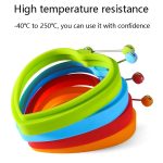 10 Stück herzförmige Omelett-Pfannkuchenform aus lebensmittelechtem Silikon für pochierte Eier, Heart-shaped, Blue, Heart-shaped, Green, Heart-shaped, Orange, Heart-shaped, Red – Bild 4