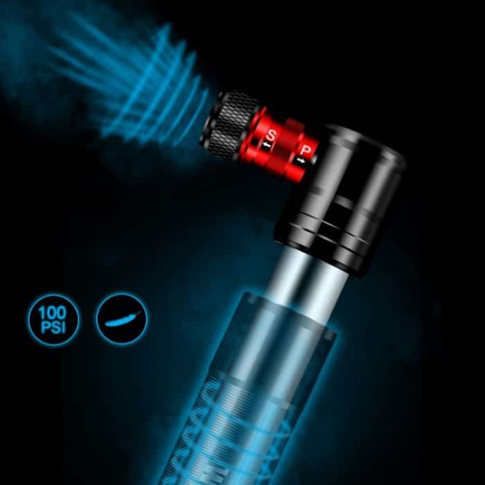 WILD MAN Mountain Road Bike Tragbare Fahrradpumpe US und French Mouth Universalpumpe Mini-Basketball-Fußballpumpe, GK8 (Red), GK8 (Black), GK8 (Silver) – Bild 9