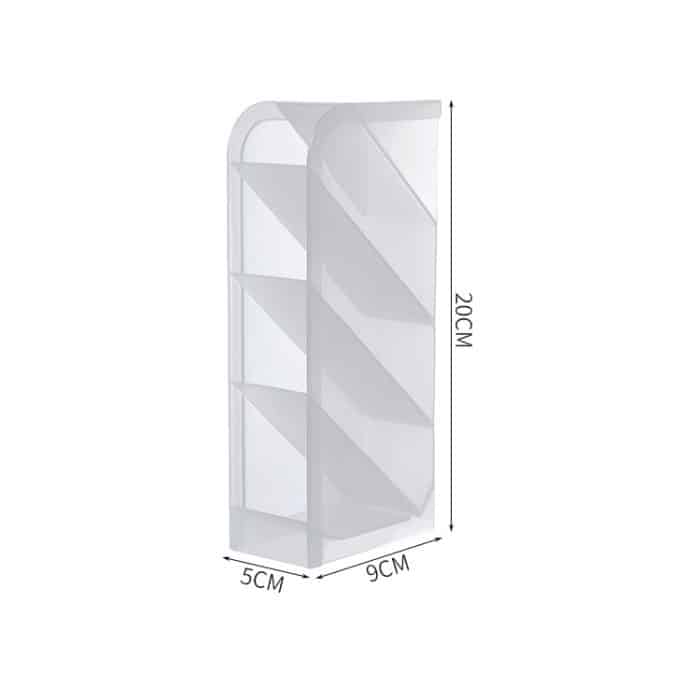 2 Stück Multifunktions-Stifthalter mit 4 Gittern für den Schreibtisch, Büro, Schule, Aufbewahrungskoffer, durchsichtige Kunststoffbox, Schreibtisch-Stift-Organizer – Bild 2